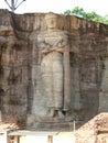 The Gal Vihara, and originally as the Uttararama, is a rock temple Royalty Free Stock Photo