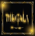 Gala art deco background Royalty Free Stock Photo