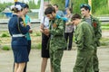 Gala concert in honor of Victory Day in World war 2 may 9, 2016 in the Kaluga region in Russia. Royalty Free Stock Photo