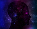 Galactic cosmic mind Royalty Free Stock Photo