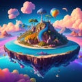 Galactic Dreams: AI-Generated Island Portraits