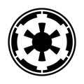 Galactic empire symbol icon Royalty Free Stock Photo