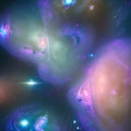 Galactic Gems: Sparkling Nebulas and Planets