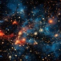 Galactic Grid Wallpaper