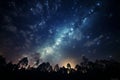 Galactic nightfall Sky and stars, the Milky Ways cosmic spectacle Royalty Free Stock Photo