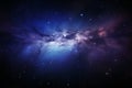 Galactic scenery Night sky landscape featuring milky way galaxy and stars