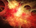 Galactic Space Fractal Background Royalty Free Stock Photo