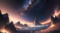 Galactic Splendor: A Masterpiece of Ultra-Detailed Space Art Rendered in Octane