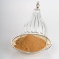 Galangal powder, galangal ground, organic galangal Royalty Free Stock Photo