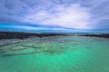 Galapagos Islands - August 23, 2017: Coast of Tortuga Bay in Santa Cruz Island, Galapagos Islands, Ecuador Royalty Free Stock Photo