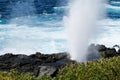Galapagos Islands Blowhole Royalty Free Stock Photo