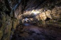 Galapagos Islands - July 22, 2017: Lava tunnels of Santa Cruz Island