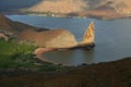 Galapagos lava landscape, the Pinnacle, Bartolome Royalty Free Stock Photo