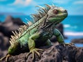 Galapagos Marine Iguana Royalty Free Stock Photo