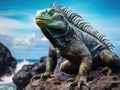 Galapagos Marine Iguana Royalty Free Stock Photo