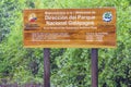 Galapagos National Park Signpost Information