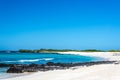 Galapagos White Sand Beach Royalty Free Stock Photo