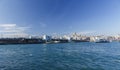 Galata Bridge and Galata Tower in Istambul Royalty Free Stock Photo