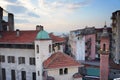 Galata district in the evening. Istanbul, Turkey