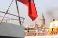 Galata Tower and Bridge in Istanbul, Turkey Royalty Free Stock Photo