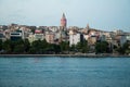 Galata Tower from Byzantium times in Istanbul Royalty Free Stock Photo