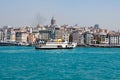 Galata Tower from Byzantium times in Istanbul Royalty Free Stock Photo