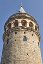 Galata tower. Istanbul famous landmak stone building. Turkey