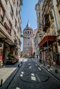 The Galata Tower in Istanbul, Turkey