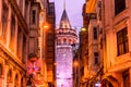 Galata Tower,medieval landmark architecture in Istanbul