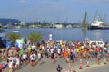 Galata-Varna marathon contestants at the Port Varna