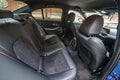 Galati, Romania - July 4, 2020: 2020 Blue BMW 3 Series G20 M340i xDrive Steptronic interior backseat Royalty Free Stock Photo