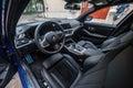 Galati, Romania - July 4, 2020: 2020 Blue BMW 3 Series G20 M340i xDrive Steptronic interior Royalty Free Stock Photo