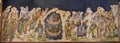 Galati, Romania - June 20, 2018: Fragment of an old Christian Orthodox mural painting Royalty Free Stock Photo