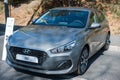 Galati, Romania - September 15, 2019: Silver Hyundai i30 facelift front view