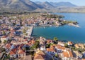 Aerial view of Galaxidi town, Phocis, Greece Royalty Free Stock Photo