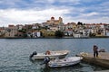 Galaxidi, Greece, View Across Outer Harbour Royalty Free Stock Photo