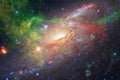 Galaxies, stars and nebulas in awesome space image Royalty Free Stock Photo