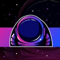 Galaxy astronaut or space ranger esport mascot logo. Vector Illustration.