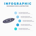 Galaxy, astronomy, planets, system, universe Infographics Template for Website and Presentation. GLyph Gray icon with Blue