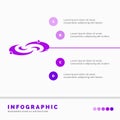 Galaxy, astronomy, planets, system, universe Infographics Template for Website and Presentation. GLyph Purple icon infographic