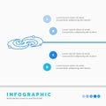 Galaxy, astronomy, planets, system, universe Infographics Template for Website and Presentation. Line Blue icon infographic style
