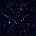Galaxy background around and stars Royalty Free Stock Photo