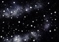 Galaxy background with stars and stardust Royalty Free Stock Photo