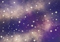 Galaxy background with stars and stardust Royalty Free Stock Photo