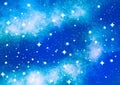 Galaxy background with stars and stardust Royalty Free Stock Photo