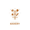 Galaxy bakery logo symbol of bread product or bakery company