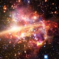 Galaxy. The elements of this image furnished by NASA