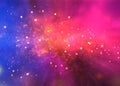 Galaxy explosion big bang of star universe illustration concept Royalty Free Stock Photo