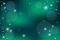 Galaxy fantasy background of cute bright star on pastel green color sky