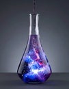Galaxy in a Flask - The Magic of Science Royalty Free Stock Photo